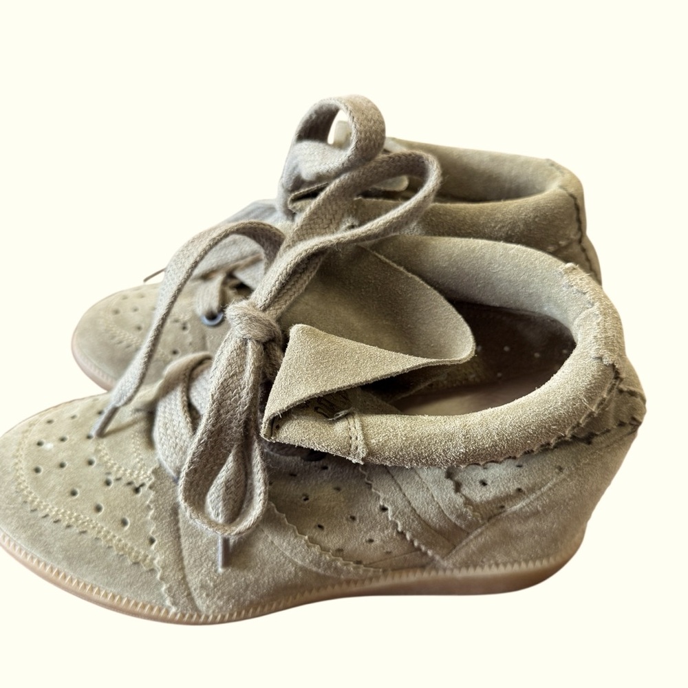 ISABEL MARANT BOBBY SNEAKERS bobby wedge sneakers women’s size 36 US 6 - Picture 2 of 9
